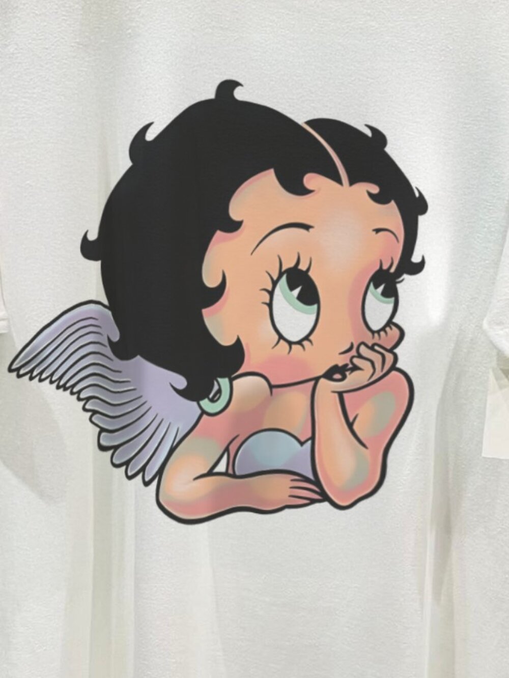 90s Heavenly Betty Vintage White T-Shirt - Picture 2 of 5